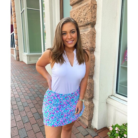 Lilly Pulitzer Luxletic Adlai Athletic Skort Multi Hottie Dottie Size XS Skirt - Picture 1 of 9
